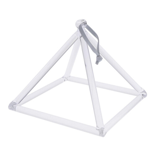 Clear Quartz Crystal Singing Pyramid 8" Crystal Singing Bowl