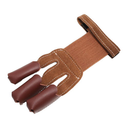 Archery Finger Glove Guard Right Left Hand Elastic Protector 3 Fingers 2