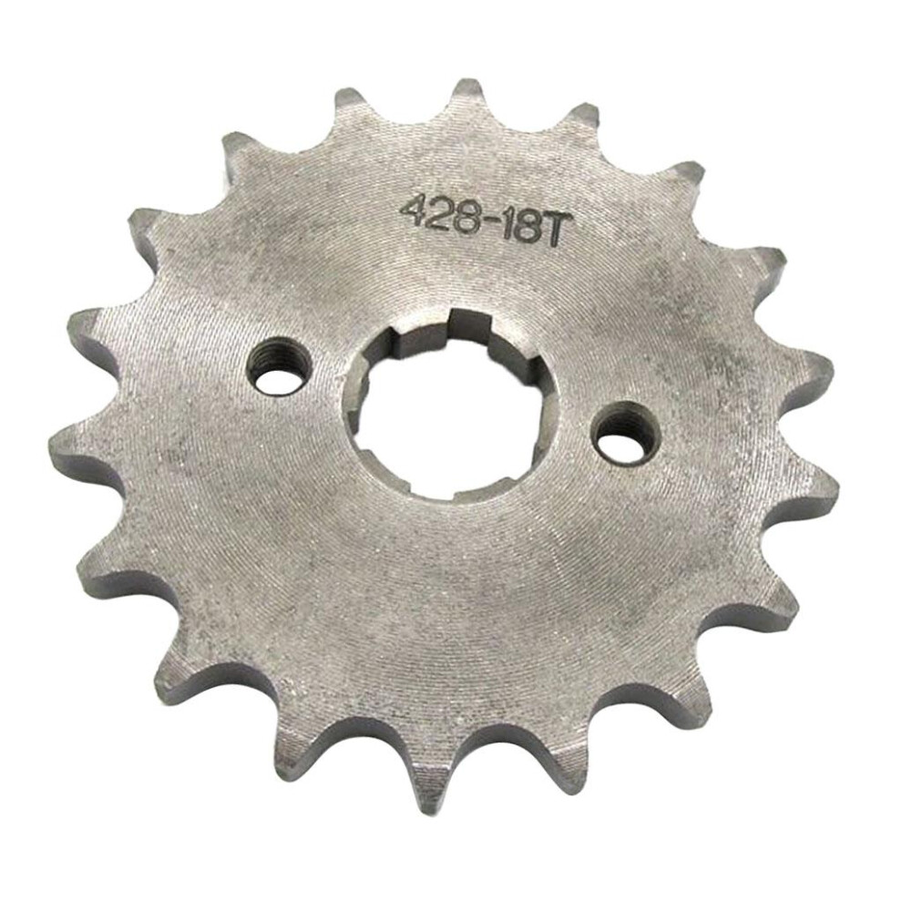 18T Teeth 20Mm 428 Chain Front Sprocket Cog Pit Quad Dirt Bike Atv Bug 6901423355521