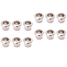 12pcs Nickel 8mm Metal Vintage Guitar Tuner Conversion Bushings Ferrul