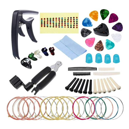 Guitar Care Cleaning Repair Tool Picks Capo String Kit Luthier Mainten