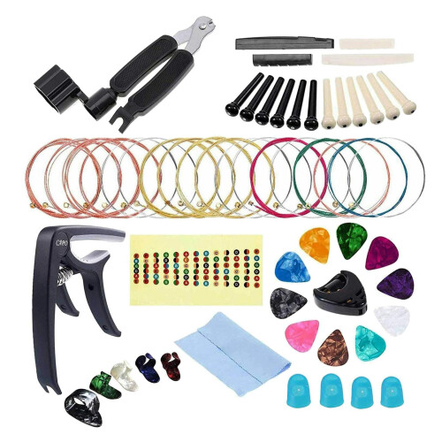 Guitar Care Cleaning Repair Tool Picks Capo String Kit Luthier Mainten 1