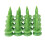 100pcs Golf Tee Double-deck Green Tees 23mm 1