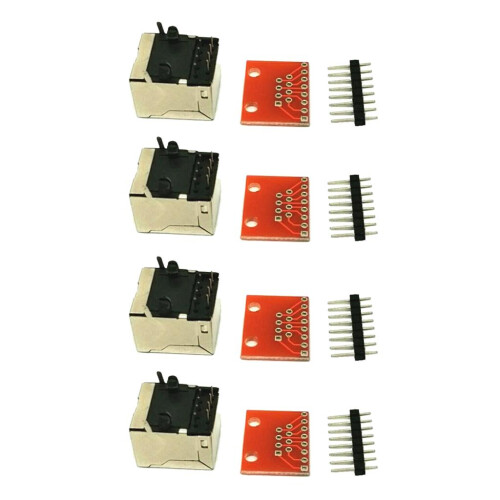 4 Pieces  Connector PCB and Breakout Board Kit Check Ethernet  Not Wel 2