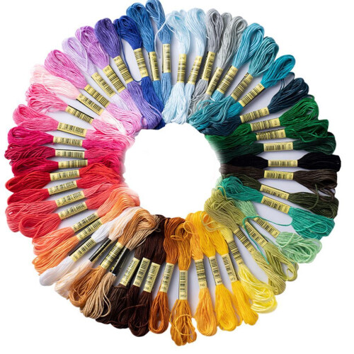 Premium Rainbow Color Embroidery Floss Cross Stitch Threads