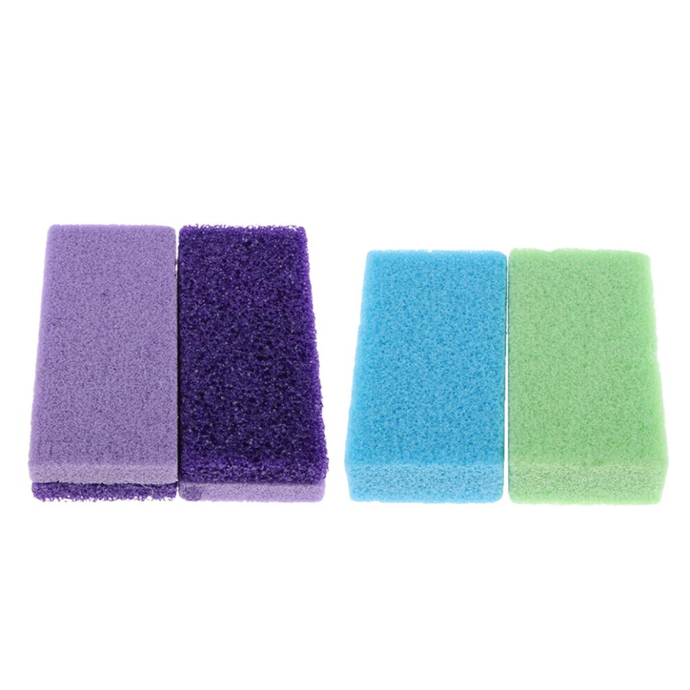 4pcs Volcanic+Pumice Foot Care Scrub Dead Hard Skin Callus Remover Ped