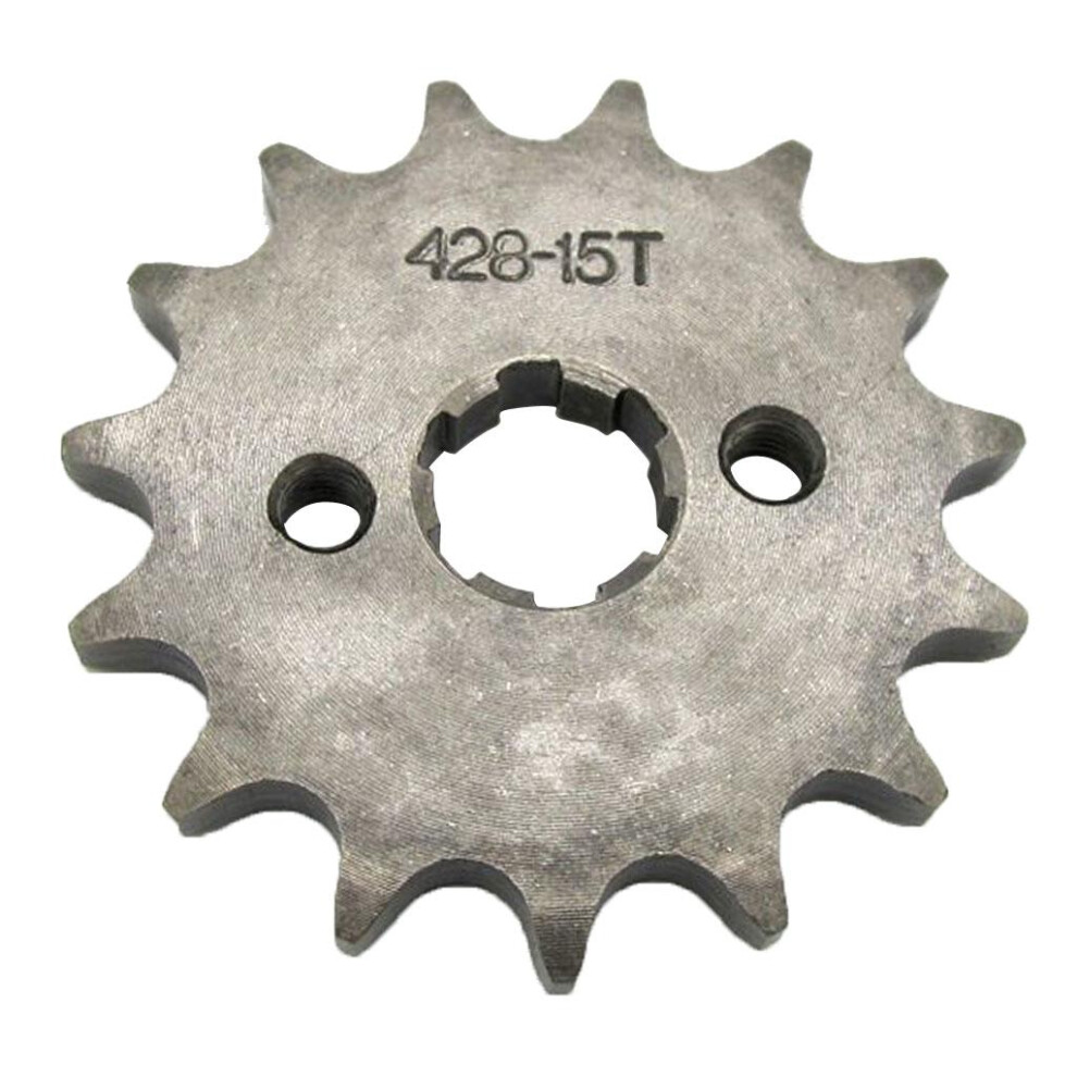 15T Teeth 17Mm 428 Chain Front Sprocket Cog Pit Quad Dirt Bike Atv Bug 6901423355545