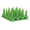 100pcs Golf Tee Double-deck Green Tees 23mm 2