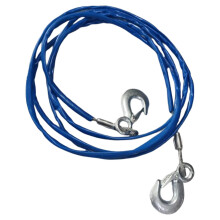 3 Tons 4M Tow Rope Heavy Duty Pull Steel Wire Van Metal Recovery Hook