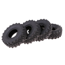 4pcs Soft Rubber Tire Tyres Replacement for WPL 1/16 Army Truck Spare