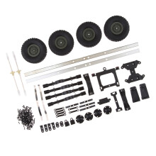 RC Car Trailer Chassis Assembly Kits for WPL 1/16 6WD Military Truck P