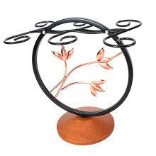 Standing Goblet Rack with 6 Hooks Ornaments Stylish for Countertop Bar