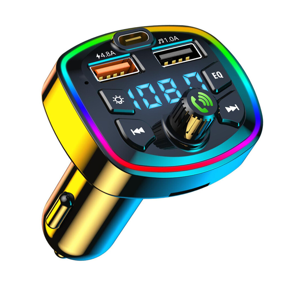 Car Bluetooth Transmitter Bluetooth 5.0 Cigarette Lighter With 2 Usb P 6901423357945