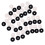 50pcs Guitar Strap Block Safety Strap Lock Washer Gaskets White Black 3