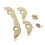 Copper Baritone Sax Key Guard Set with Screws 3
