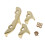 Copper Baritone Sax Key Guard Set with Screws 1
