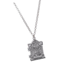 Steampunk Gothic Photo Frame Pendant 3D Openable Chain Necklace Jewelr