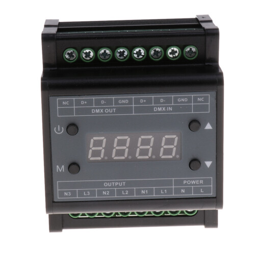 DMX302 DMX triac dimmer led brightness controller AC90-240V TRIAC 3-Ou 1