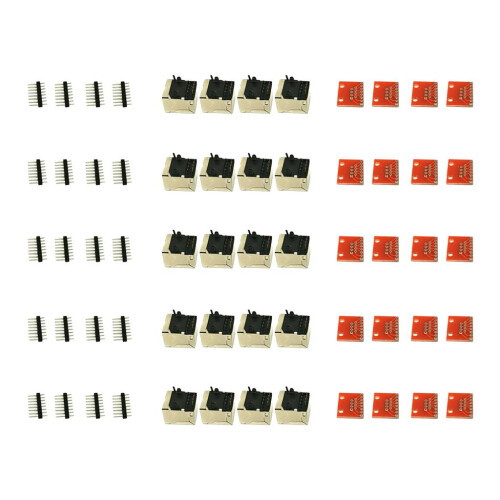 20 x  Connector PCB and Breakout Board Kit Check Ethernet  Not Weld 2