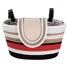 Woven Bicycle Basket Handlebar Front Basket Hand Woven Wicker Rod Basket