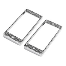 2 Pieces Humbucker Pickup Accessories Ring Curved Bottom Frame for LP