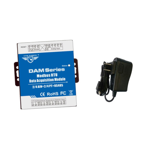 DAM124 Modbus RTU Data Acquisition Module 4CH Analog Input US Standard 1