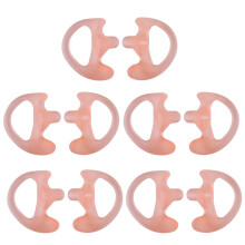 5Pairs Silicone Ear Bud for 2 Way Radio Covert Acoustic Tube Earpiece