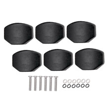 6 Pieces Guitar Tuning Peg Button Tuner Machine Heads Wooden Cap Squar
