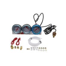 Car Triple Gauge Automotive Accessories 2'' Easy to Install Water Temp