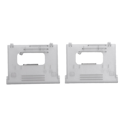2 Stück transparente Abdeckplatte 4,6 x 3,5 cm BB370BM2800 1