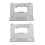 2 Stück transparente Abdeckplatte 4,6 x 3,5 cm BB370BM2800 11