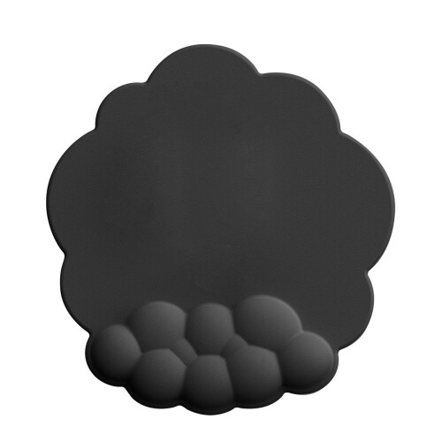 Cloud Mouse Pad Wrist Support Memory Foam, 26.5x25cm, Black 2