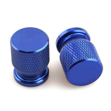 Motorcycle Valve Caps for BMW F 750 GS 2018, Blue Aluminum Tire Valve Stem Covers Dustproof Waterproof