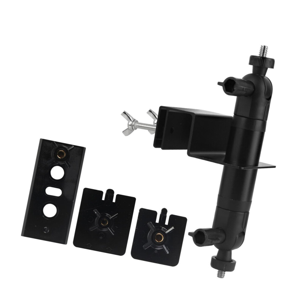 Weatherproof Security Camera Mount With Dual Arms, Adjustable Gutter Bracket For Solar Cameras 9347817270617