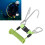 Spring Coiled Diving Hook Stainless Steel Double End Snap Clip Green 15