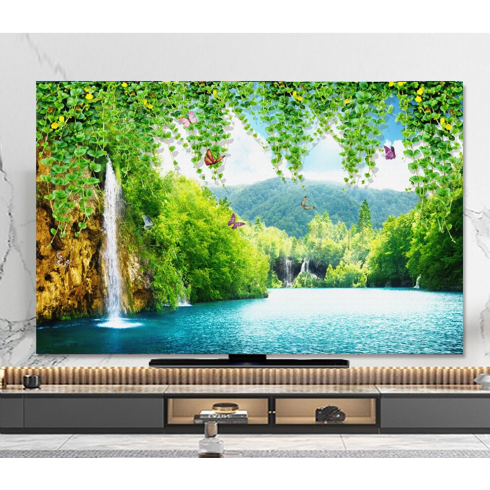 Dust Tv Screen Cover For 3280In Tvs Polyester Fabric Screen Protector Painting Pattern Modern Art Tv Cover Dust Proof 9426802654110
