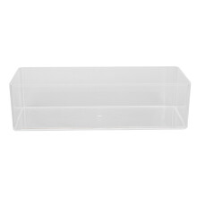 Single Layer Transparent Container For Compact Spaces, Clear Bottom Design With Stackable Space Saving Design, Versatile Storage Solution For Nail