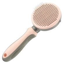 Dog Comb - BRAND - Self-Cleaning - Stainless Steel Needles - Ergonomic - Massage