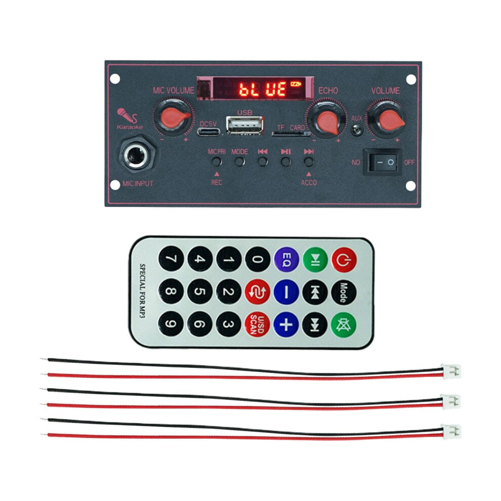 Decoder Board With Remote Control 10W Mp3 Audio Decoding Module For Speaker Lossless Color Screen Display 9044945451306