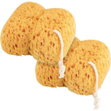 Bath sponge - Natural - Pack of 2 - 13 cm - Softness - Gentle exfoliation - Durable