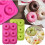 Silicone Donut Mold - Cake Factory - Non-stick - Green+Pink 5