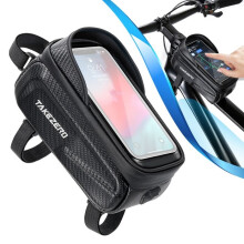 WOZWE Bike Frame Bag - Waterproof for Phone up to 7.0''