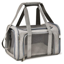 Carrier Bag - Unspecified - Foldable - Breathable - For Cats and Dogs - Grey
