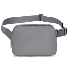 Bum bag - Nylon - Αδιάβροχο - Εξαιρετικά ελαφρύ - Unisex - 20x5x14 cm - Σκούρο γκρι