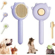 Hundebürste, Katzenbürste, selbstreinigende Haustierbürste, Katzenbürste, Hundebürste, Hundekatzenbürste