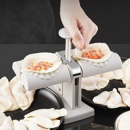 Dumpling Mold, Automatic Double Head Dumpling Mold, Manual Dumpling Press for Home, Kitchen Tools for Dumplings 2