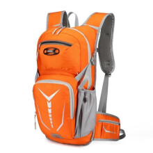 18L Ultralight Multifunctional Backpack MOLLE Reflective Stripes Adjustable Heavy Duty Waterproof Bike Bag Cycling Orange