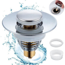 iJiGui Universal Sink Plug, Universal Pop Up Sink Plug with AntiClogging Filter, Bathtub Stopper for Sink Cu [51]