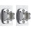 Shower Head Holder  Strong Adhesive  Silver  Adjustable Angle  Pack of 2  12 cm 1