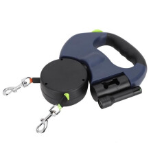 Atyhao Double Dog Harnesses Pet Leash Dog Cat Traction Rope Ευέλικτο αυτόματο επεκτάσιμο
